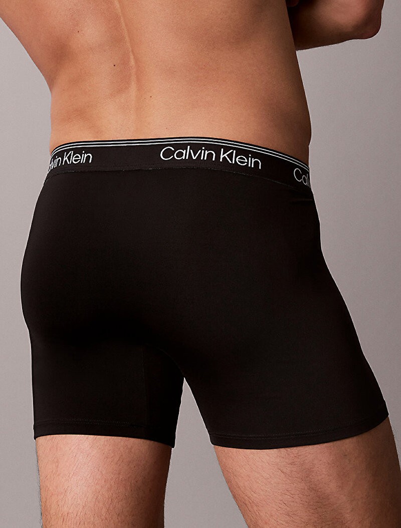 Calvin Klein Siyah Renkli Erkek 3'lü Paket Brief Boxer