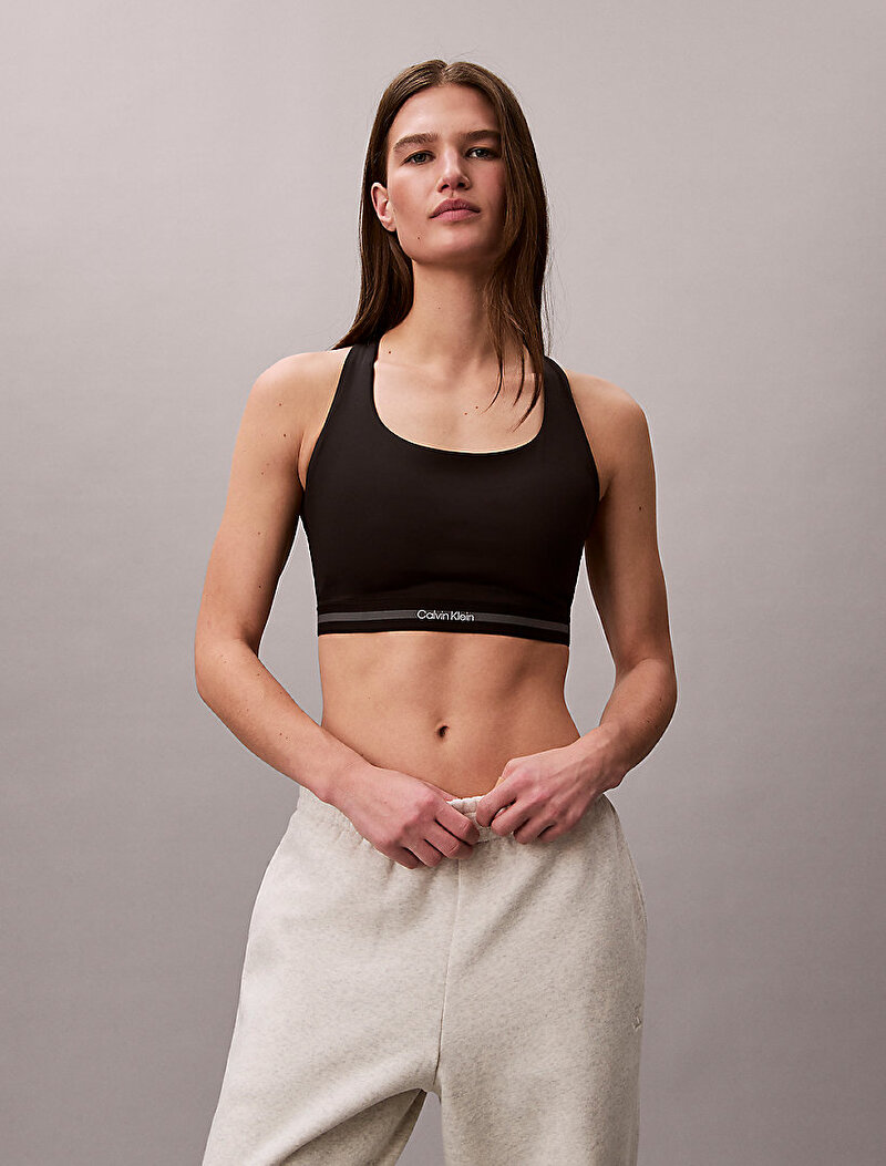 Calvin Klein Siyah Renkli Kadın Icon Sport Medium Spor Sütyeni