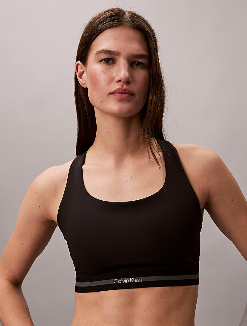Calvin Klein Siyah Renkli Kadın Icon Sport Medium Spor Sütyeni