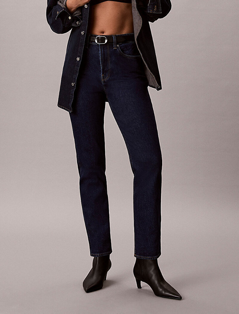 Calvin Klein Mavi Renkli Kadın Archive Slim Jean Pantolon