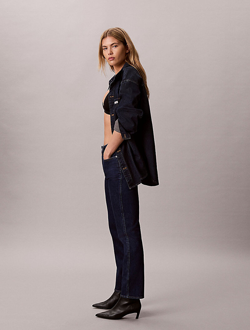 Calvin Klein Mavi Renkli Kadın Archive Slim Jean Pantolon