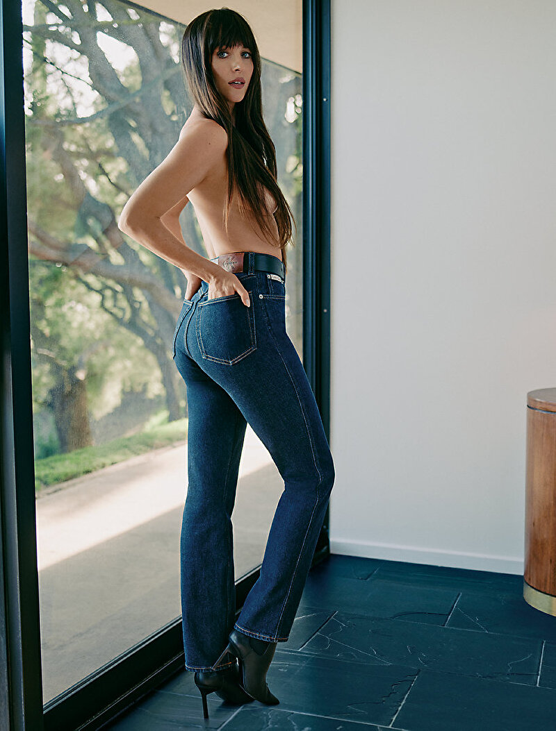 Calvin Klein Mavi Renkli Kadın Archive Slim Jean Pantolon
