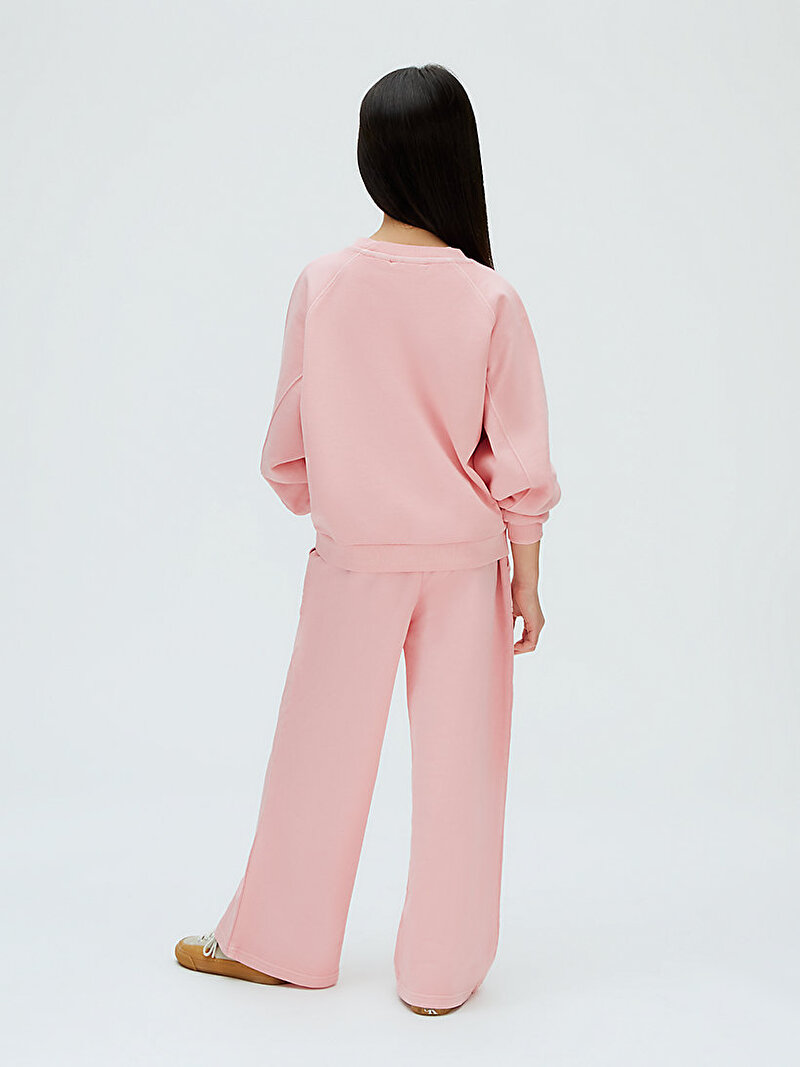 Calvin Klein Pembe Renkli Kız Çocuk CK Pigmnet Dyed Wide Pantolon