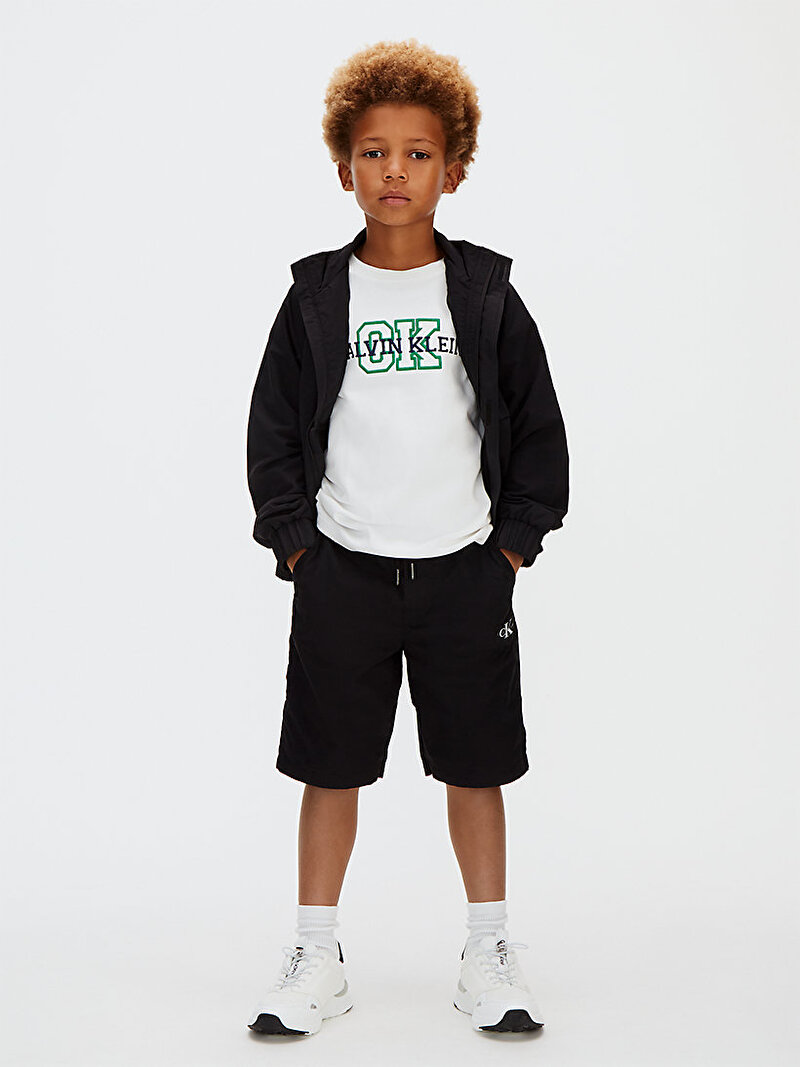 Calvin Klein Siyah Renkli Erkek Çocuk Parachute Şort