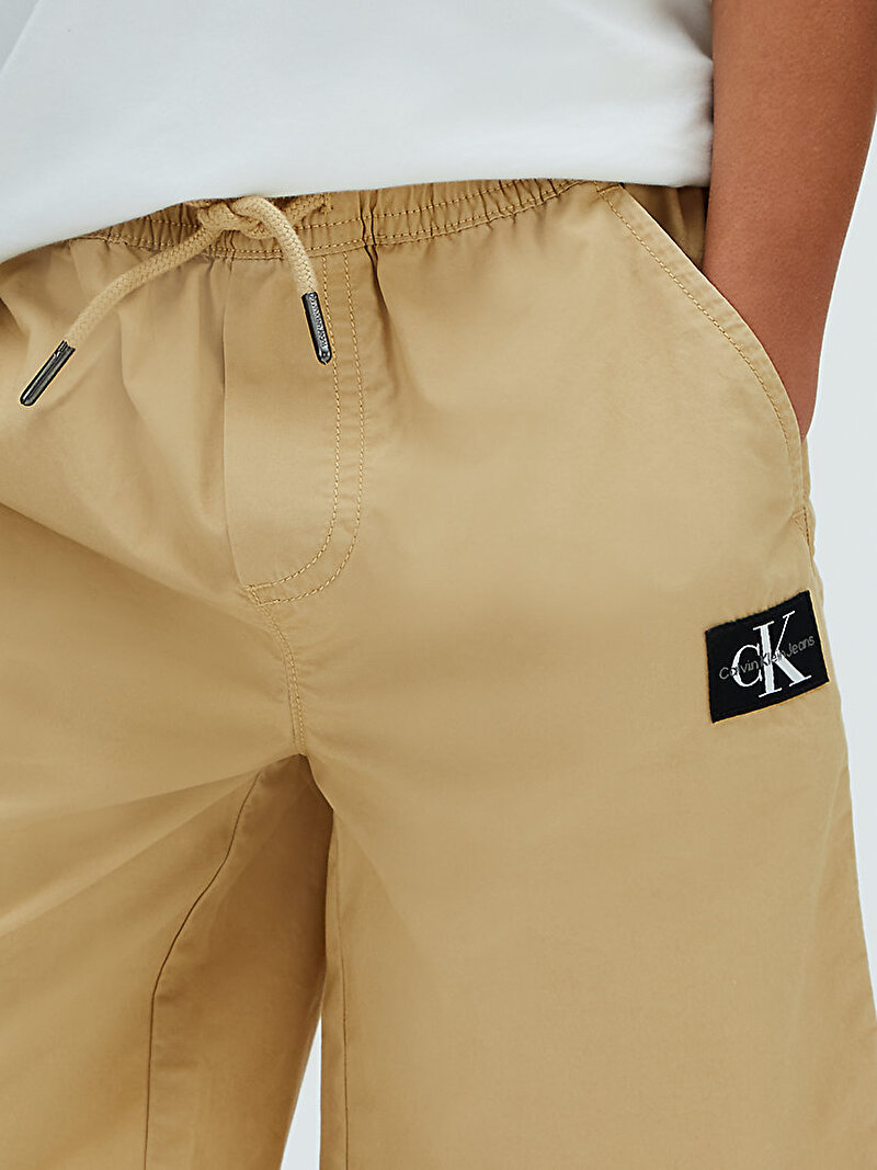 Calvin Klein Bej Renkli Erkek Çocuk Parachute Şort