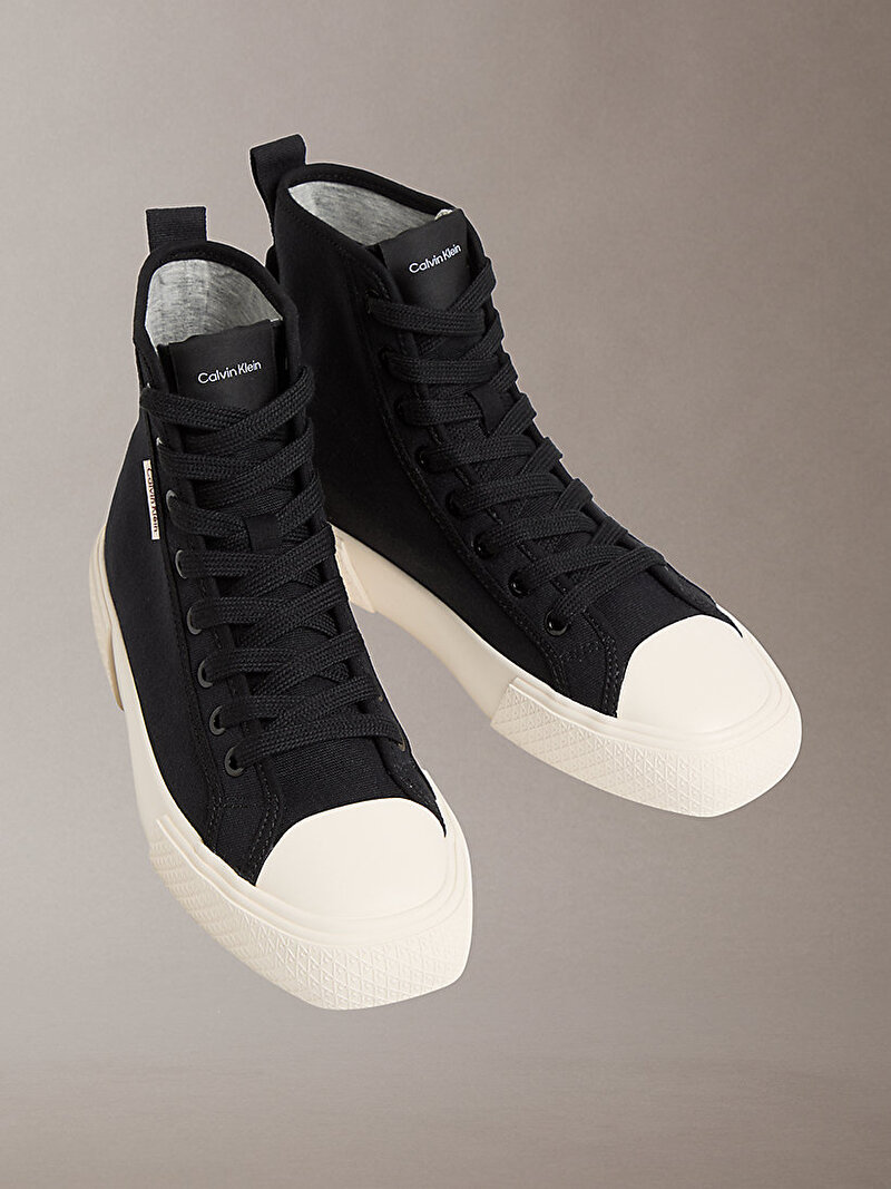 Calvin Klein Siyah Renkli Kadın Vulcanic High Top Laceup Sneaker