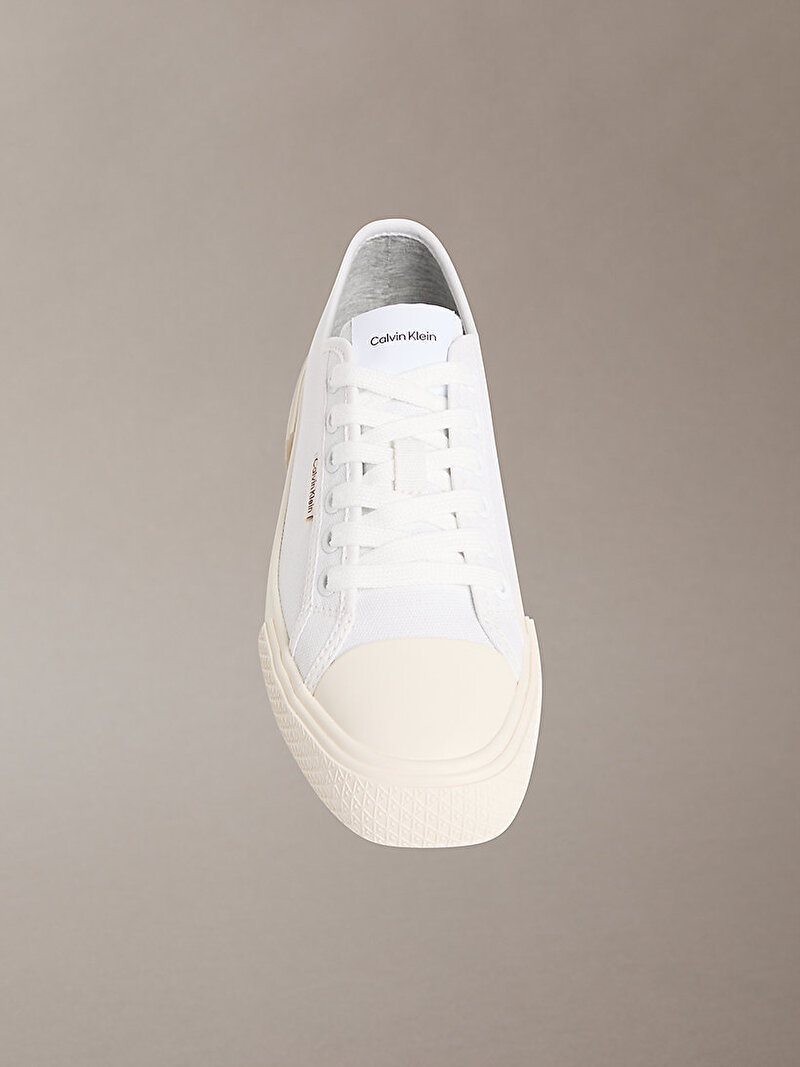 Calvin Klein Beyaz Renkli Kadın Vulc Lace Up Canvas Sneaker
