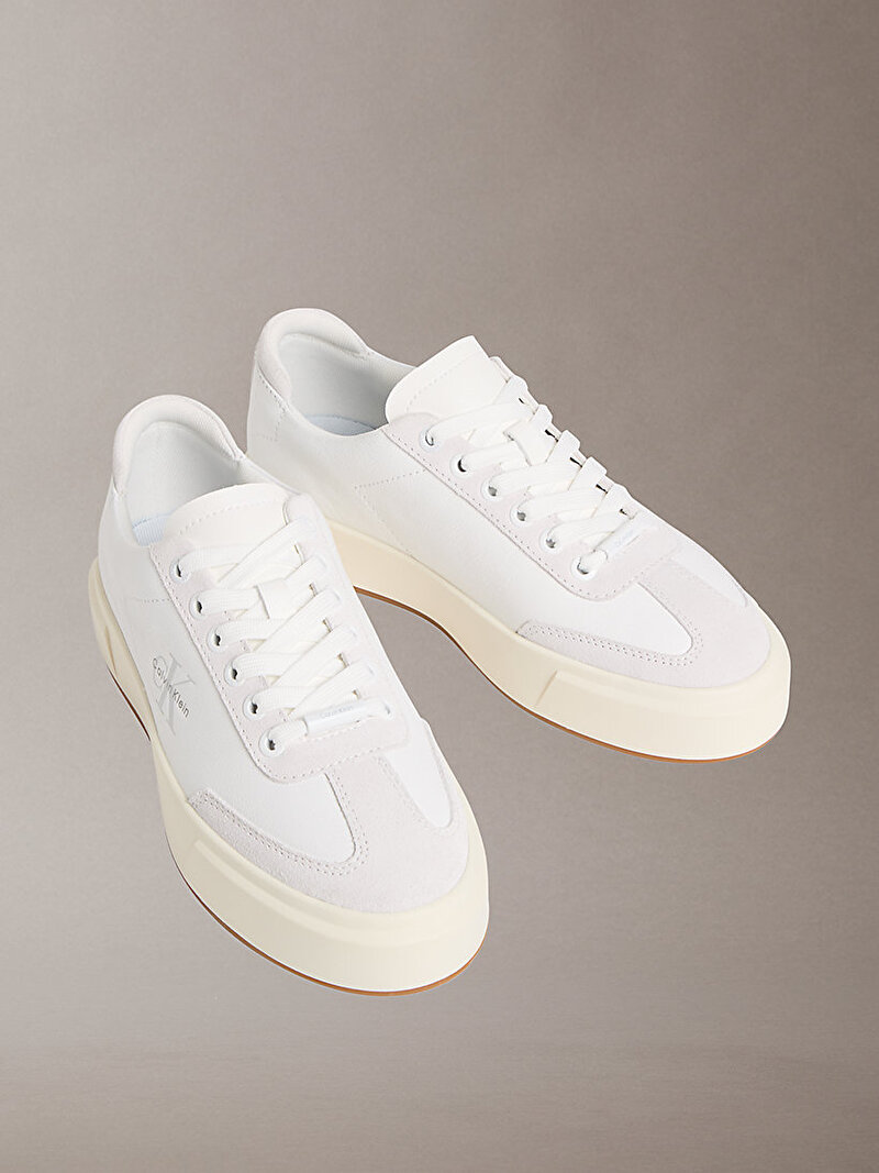 Calvin Klein Beyaz Renkli Kadın Basket Cups Sneaker