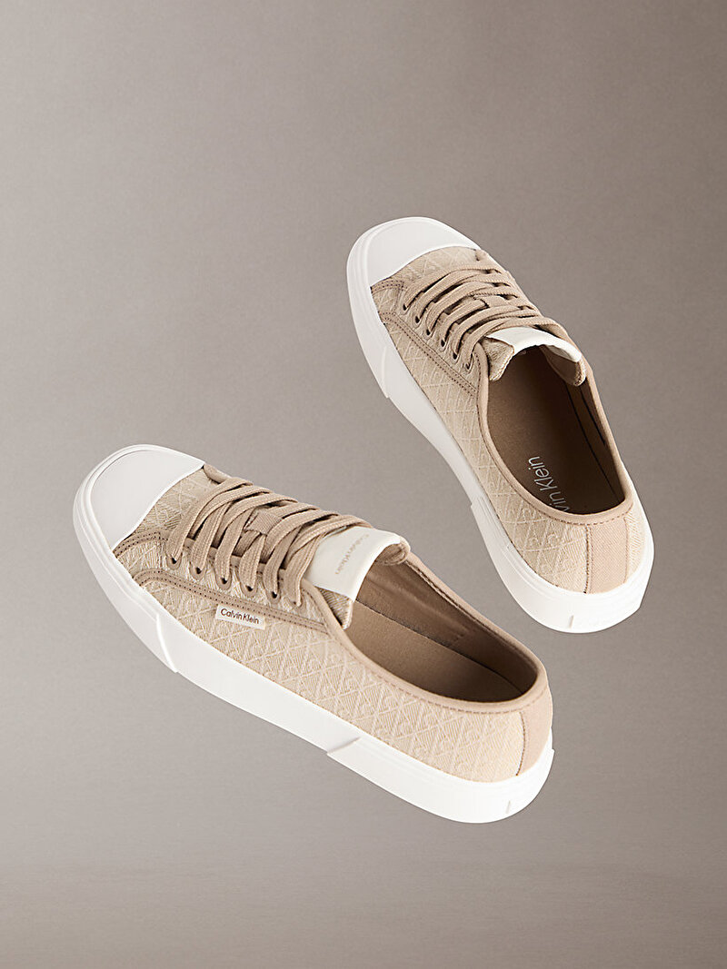 Calvin Klein Bej Renkli Kadın Vulc Low Laceup Sneaker