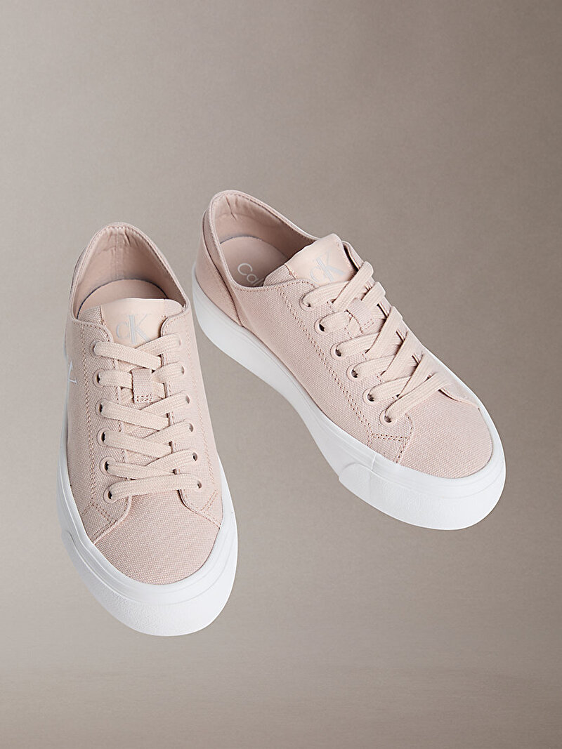 Calvin Klein Pembe Renkli Kadın Vulc Flatform Low Sneaker