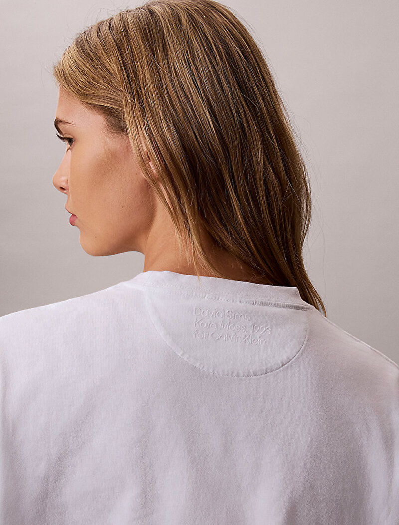 Calvin Klein Beyaz Renkli Kadın Obsession T-shirt