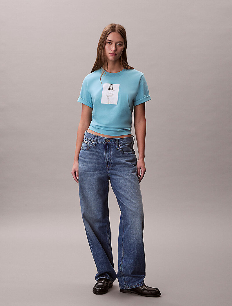 Calvin Klein Mavi Renkli Kadın Obsession Classic T-shirt