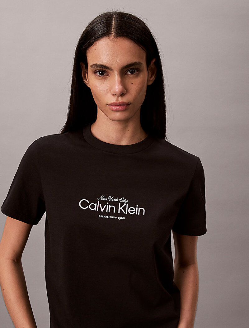 Calvin Klein Siyah Renkli Kadın Classic T-shirt