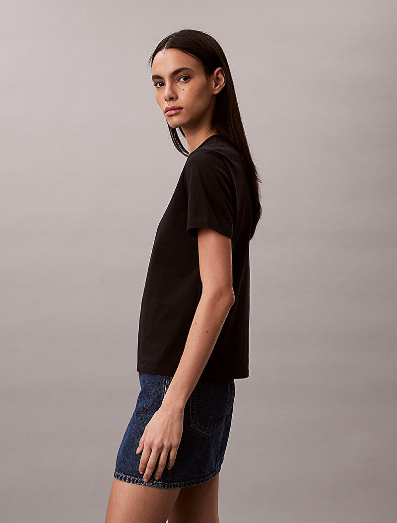 Calvin Klein Siyah Renkli Kadın Classic T-shirt