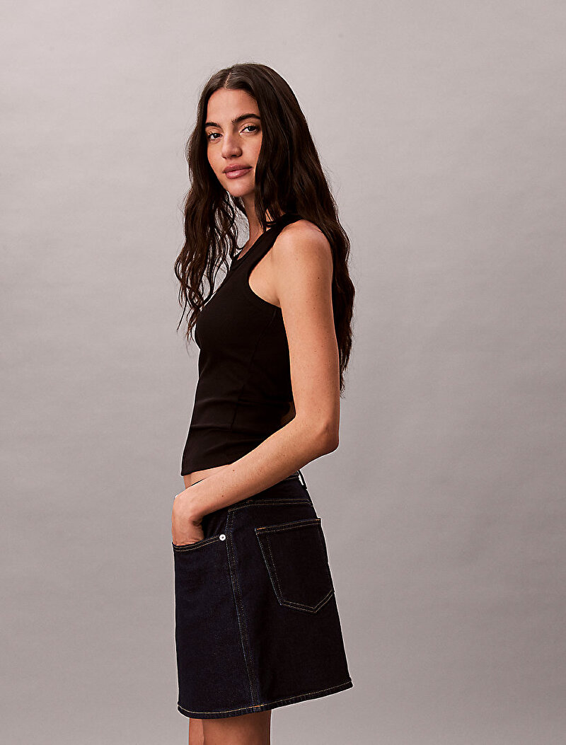 Calvin Klein Siyah Renkli Kadın Contour Tank Top