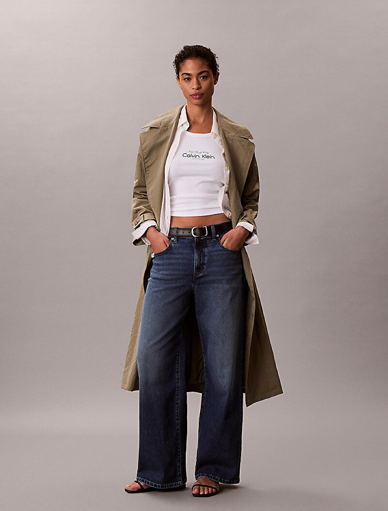 Calvin Klein Beyaz Renkli Kadın Contour Tank Top