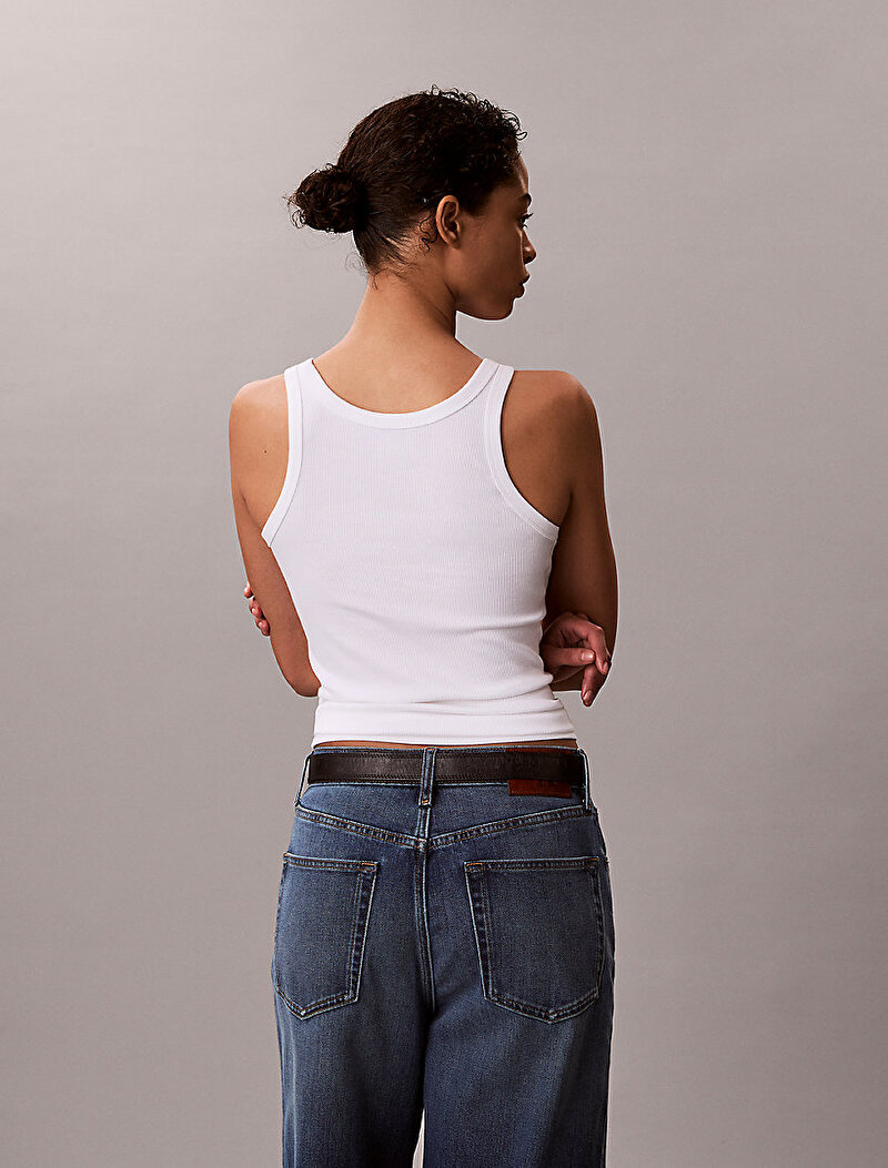 Calvin Klein Beyaz Renkli Kadın Contour Tank Top