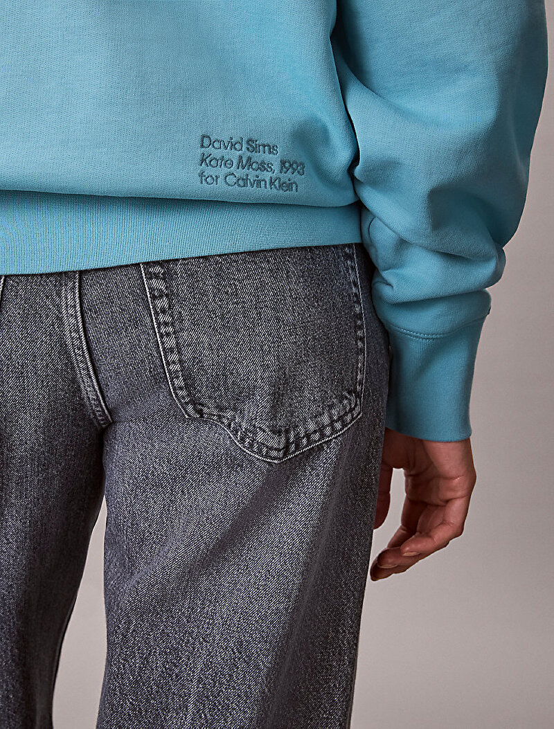 Calvin Klein Mavi Renkli Kadın Kate Obsession Boyfriend Sweatshirt