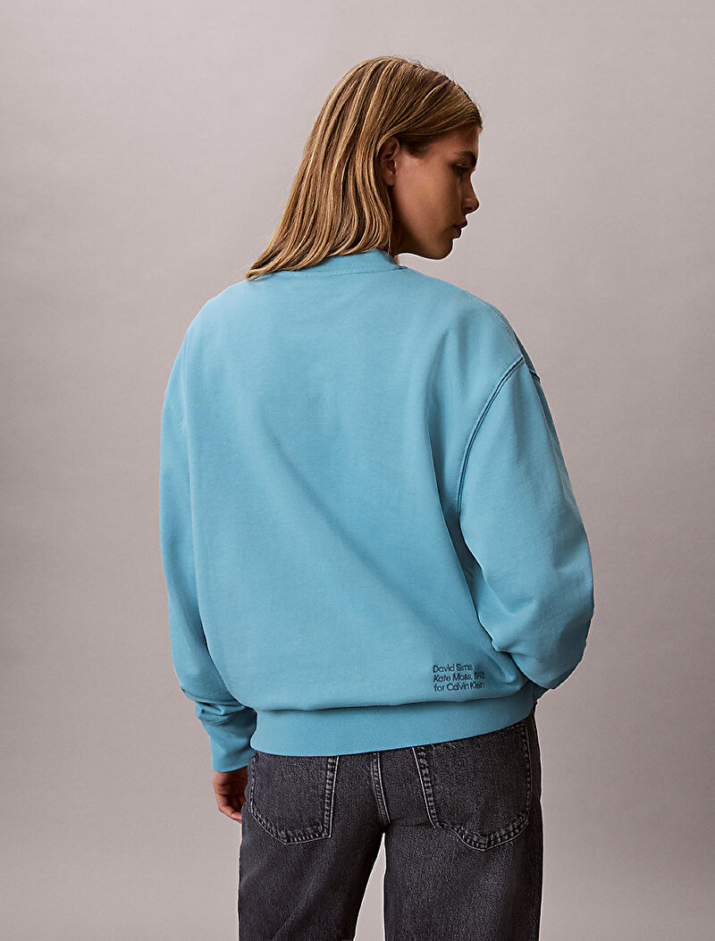 Calvin Klein Mavi Renkli Kadın Kate Obsession Boyfriend Sweatshirt