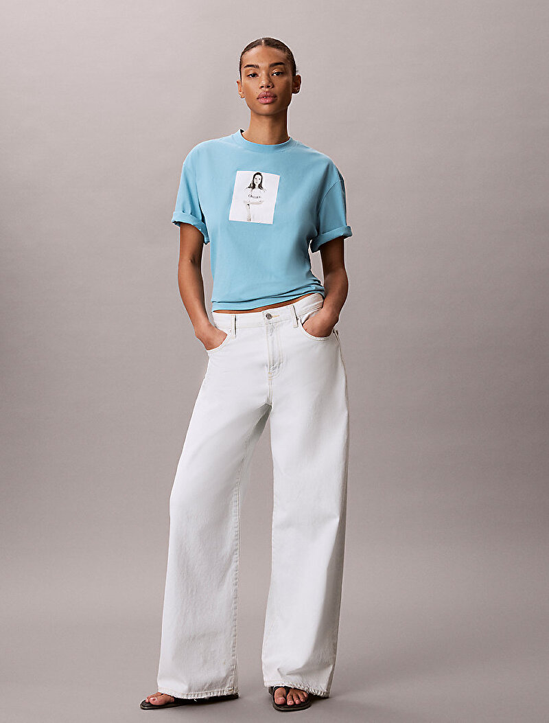 Calvin Klein Mavi Renkli Erkek Obesession Relaxed T-shirt