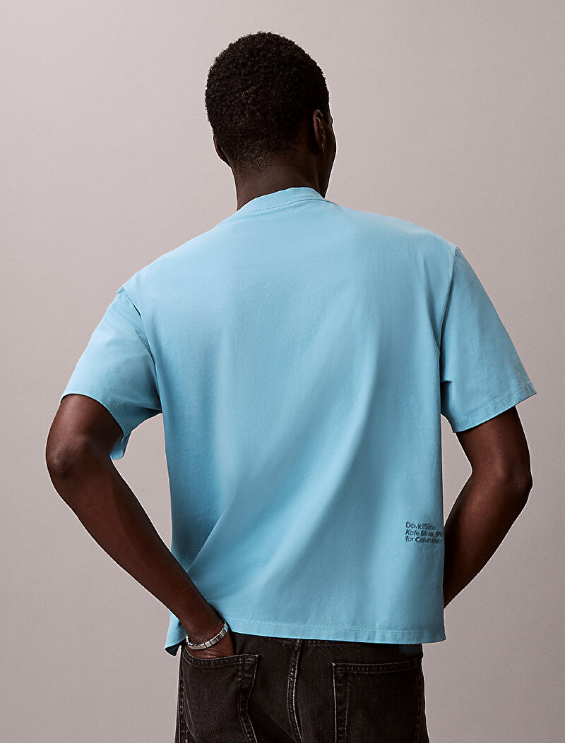 Calvin Klein Mavi Renkli Erkek Obesession Relaxed T-shirt