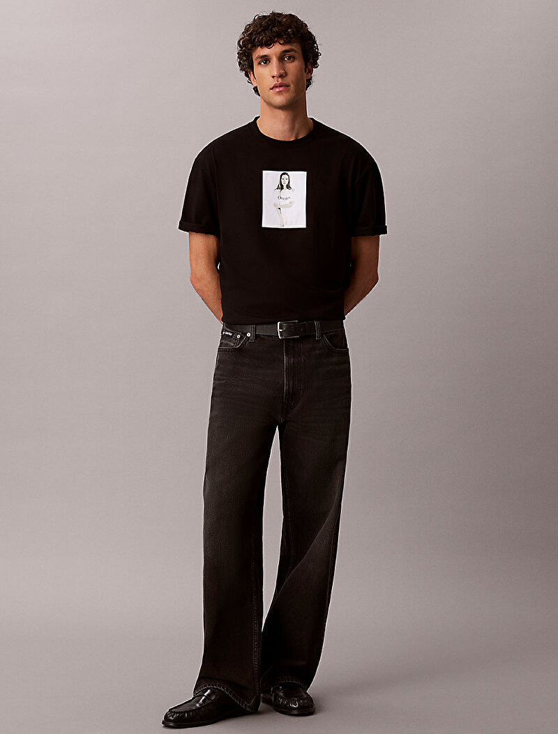 Calvin Klein Siyah Renkli Erkek Obesession Relaxed T-shirt