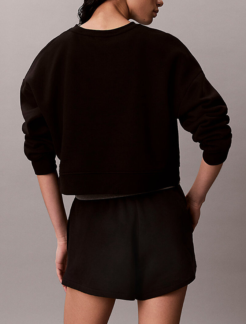 Calvin Klein Siyah Renkli Kadın French Terry Short