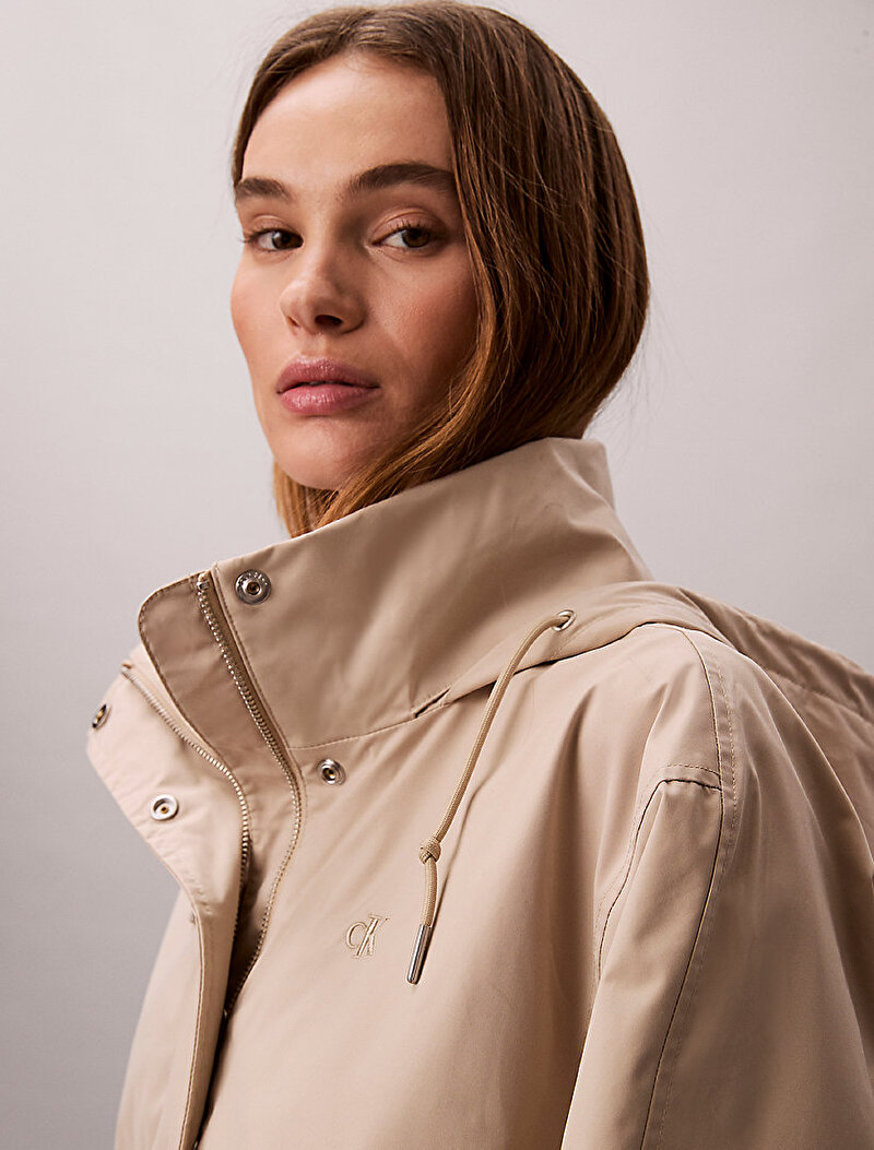 Calvin Klein Bej Renkli Kadın Kısa Transitional Ceket