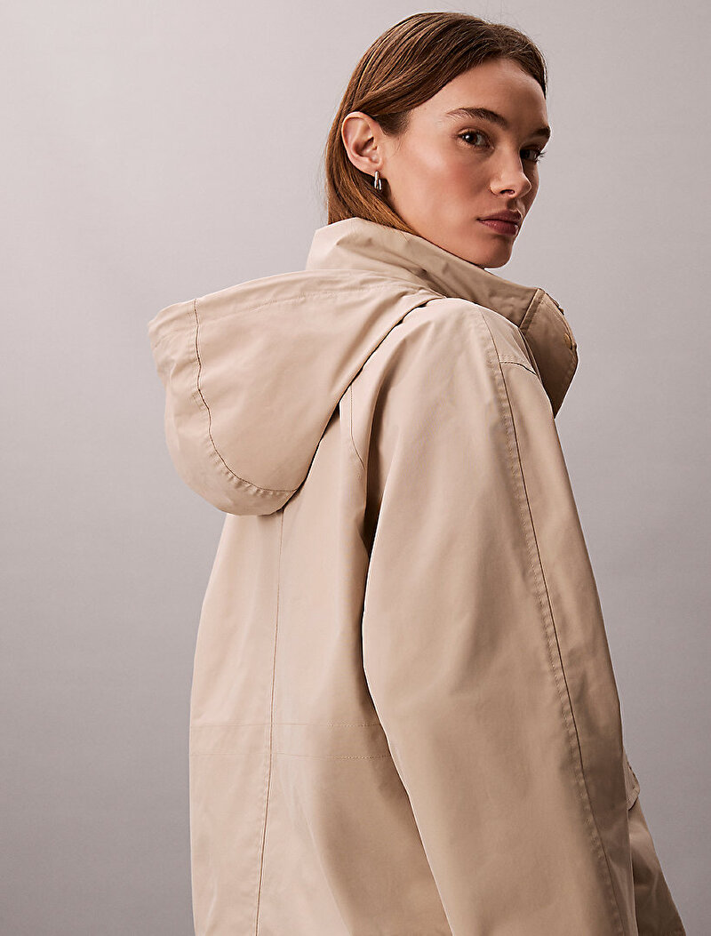 Calvin Klein Bej Renkli Kadın Kısa Transitional Ceket