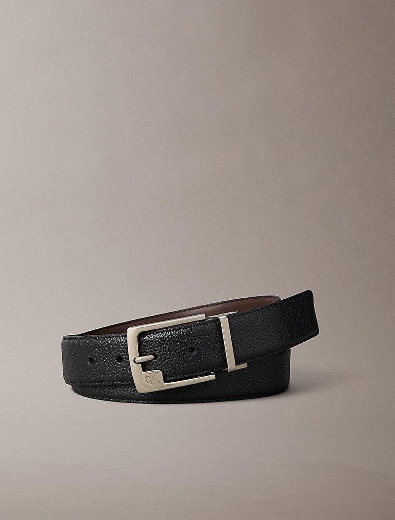 Calvin Klein Siyah Renkli Erkek Mono Frame Buckle Kemer