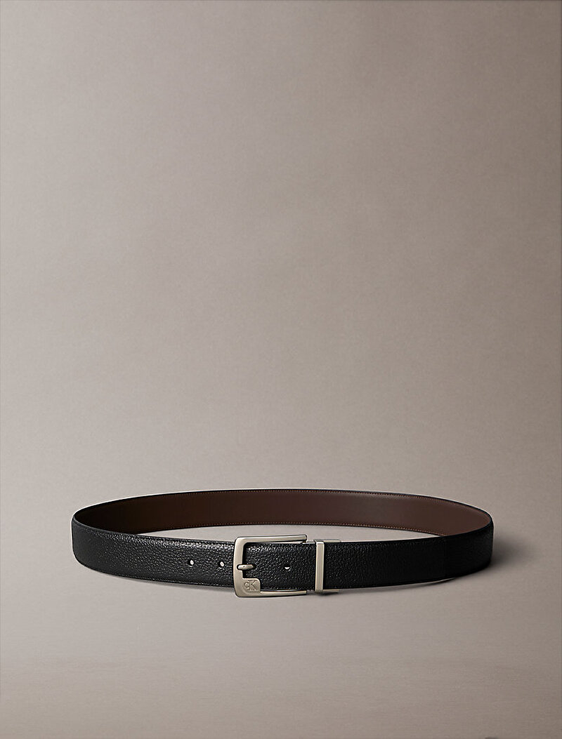 Calvin Klein Siyah Renkli Erkek Mono Frame Buckle Kemer
