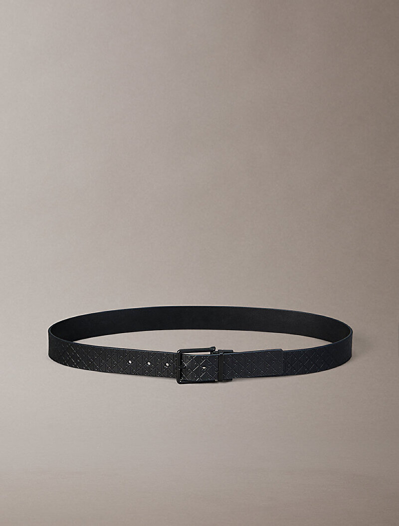 Calvin Klein Siyah Renkli Erkek Warmth Buckle Woven Kemer