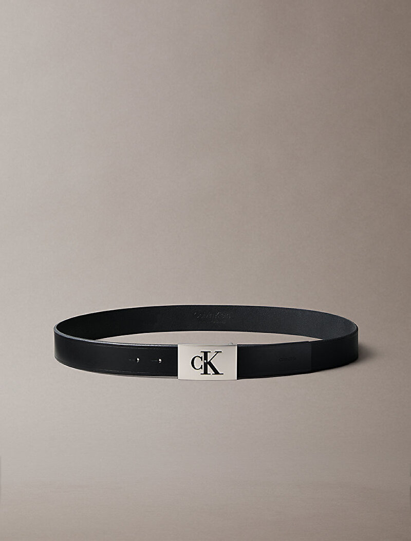 Calvin Klein Siyah Renkli Erkek Mono Plaque Kemer