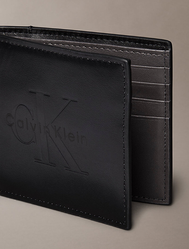 Calvin Klein Siyah Renkli Erkek Bold Bifold Cüzdan