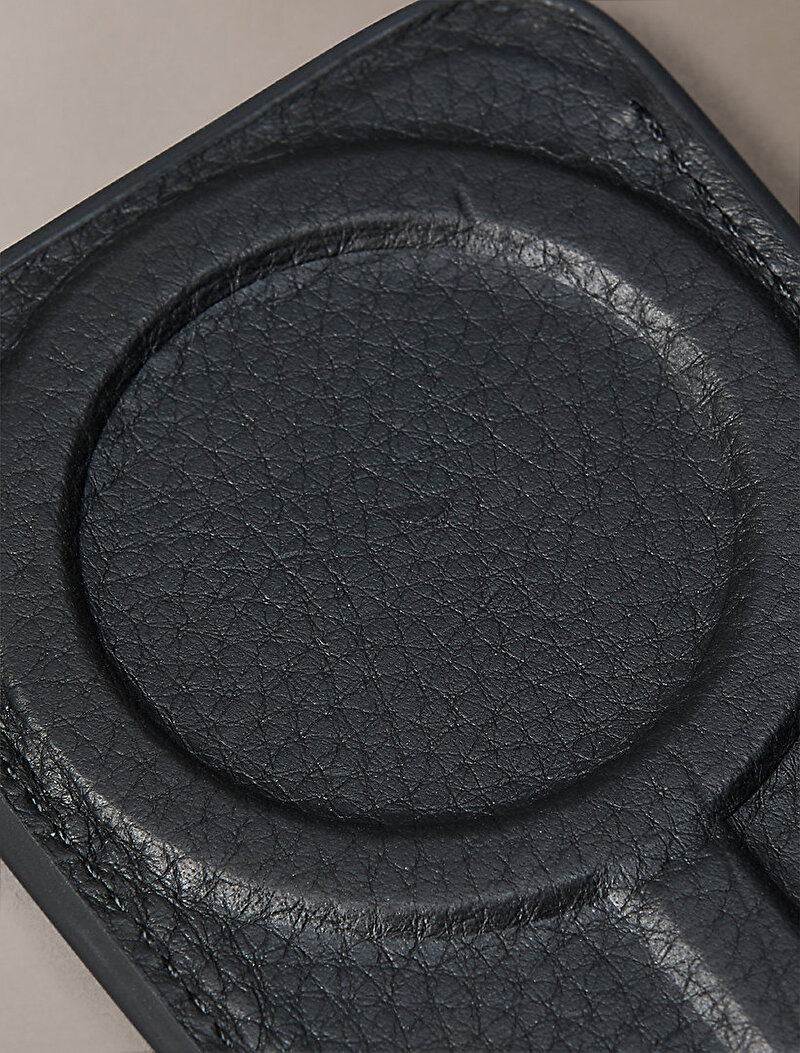 Calvin Klein Siyah Renkli Erkek Foil Emboss Magnetic Kartlık