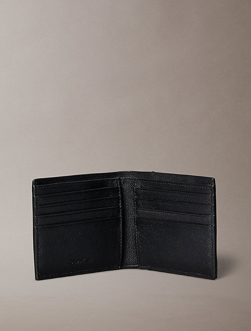 Calvin Klein Siyah Renkli Erkek Emblem Emboss Cüzdan