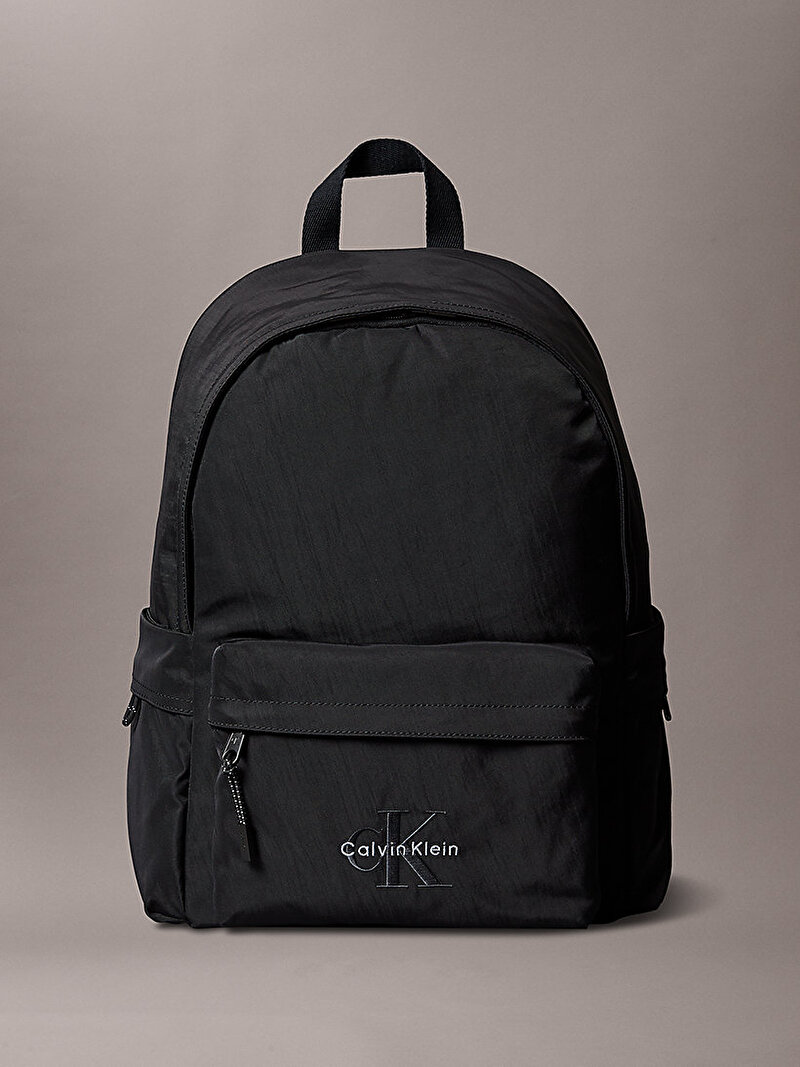 Calvin Klein Siyah Renkli Çocuk Unisex Solid Monologo Sırt Çantası