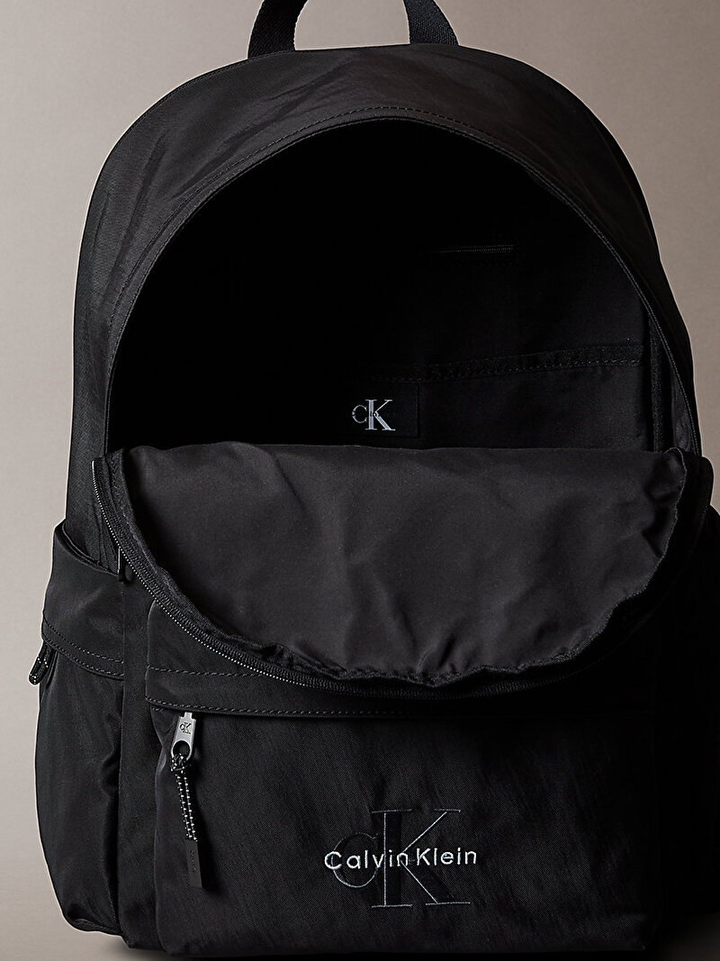 Calvin Klein Siyah Renkli Çocuk Unisex Solid Monologo Sırt Çantası