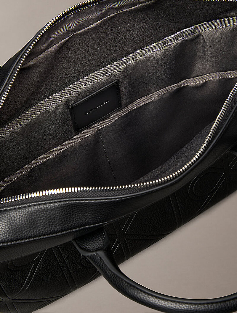 Calvin Klein Siyah Renkli Erkek Emblem Laptop Çantası