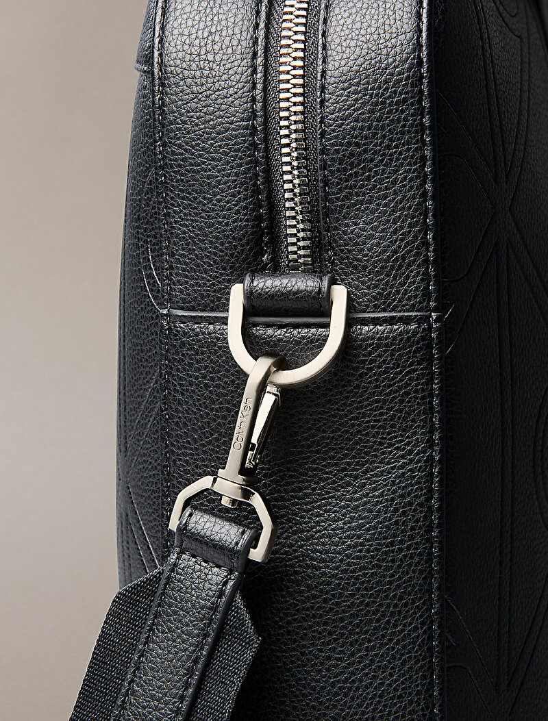 Calvin Klein Siyah Renkli Erkek Emblem Laptop Çantası