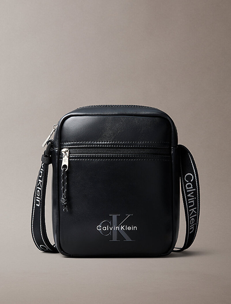 Calvin Klein Siyah Renkli Erkek Bold Logo Webbing Çapraz Çanta