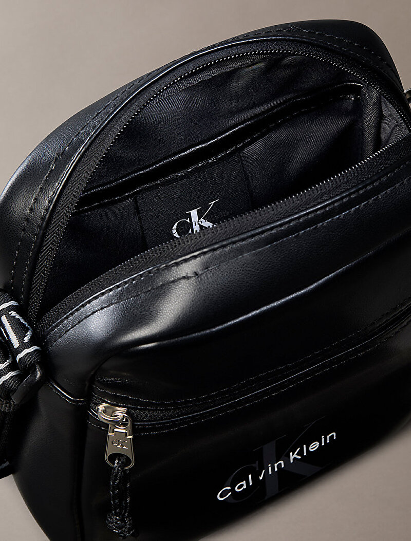 Calvin Klein Siyah Renkli Erkek Bold Logo Webbing Çapraz Çanta