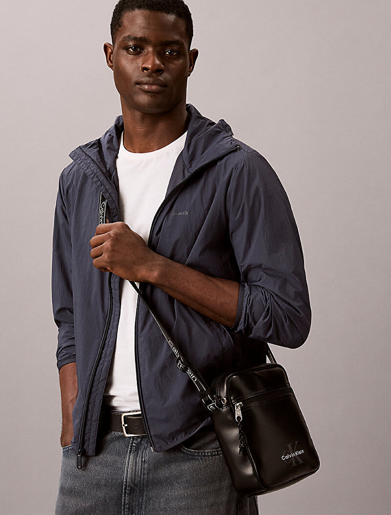 Calvin Klein Siyah Renkli Erkek Bold Logo Webbing Çapraz Çanta