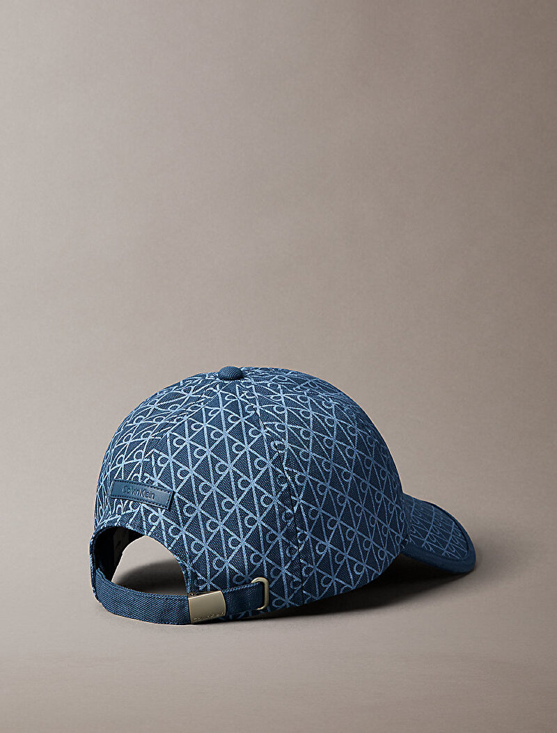 Calvin Klein Mavi Renkli Erkek Emblem Print Şapka