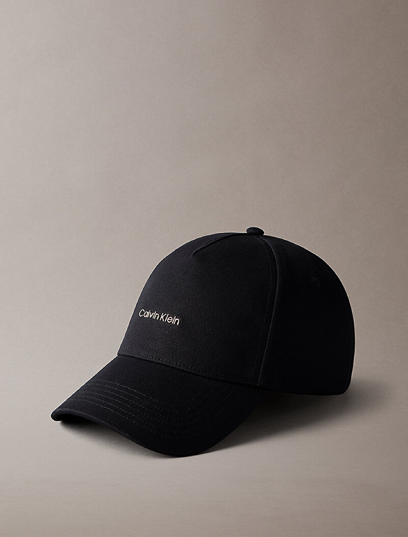Calvin Klein Siyah Renkli Erkek Cotton Twill Standard Şapka