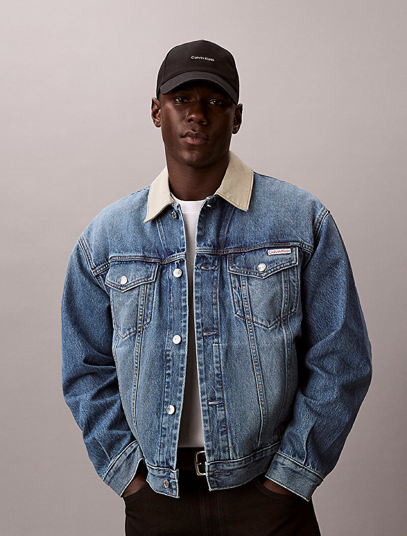 Calvin Klein Siyah Renkli Erkek Cotton Twill Standard Şapka