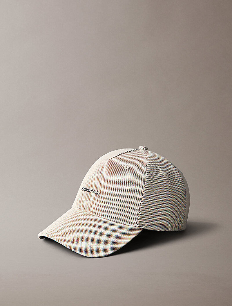 Calvin Klein Kahverengi Renkli Erkek Canvas Standard Şapka