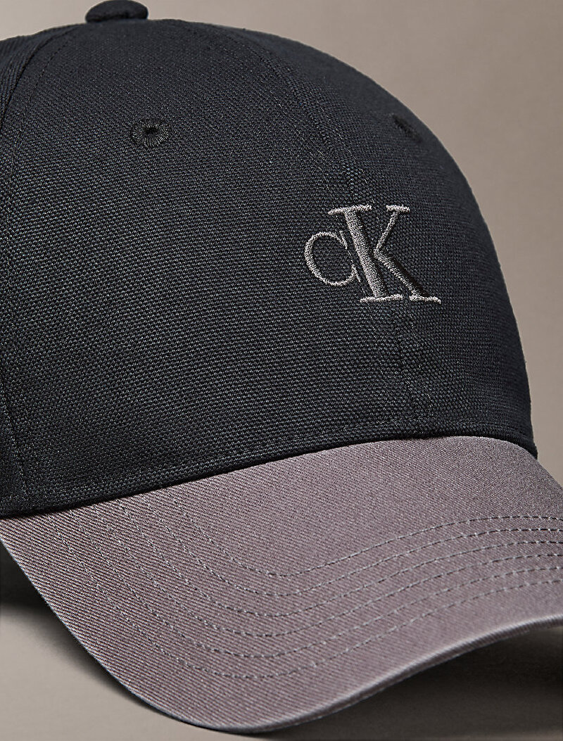 Calvin Klein Siyah Renkli Erkek Washed Material Şapka