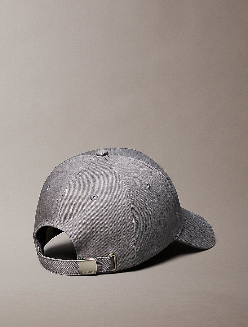 Calvin Klein Gri Renkli Erkek Heritage Crest Şapka