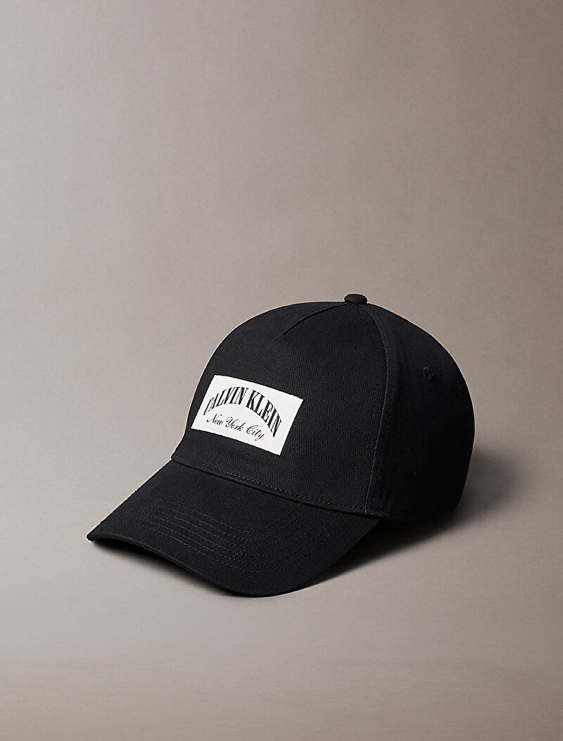 Calvin Klein Siyah Renkli Erkek Heritage Crest Şapka